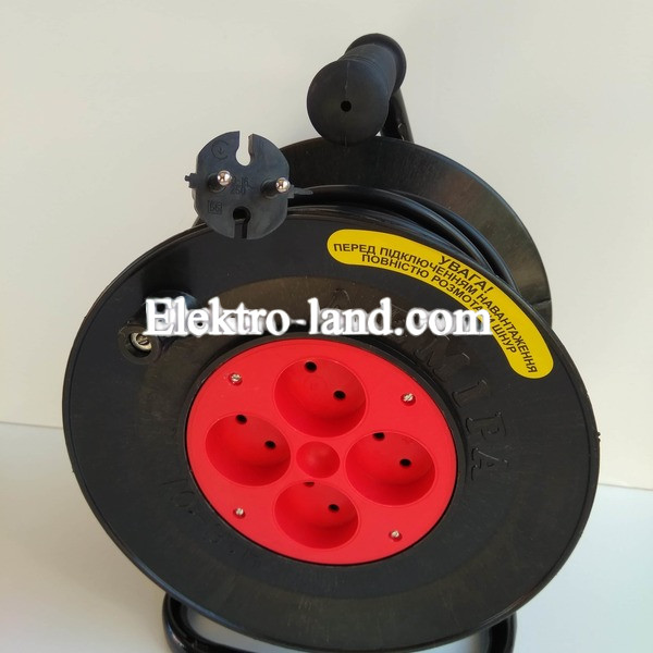 Удлинитель  на Катушке Лемира   У16-01  2×2,5  25 м